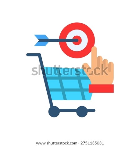 Purchase Intent Icon Flat Vector Illustration