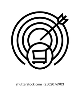 purchase intention consumer behavior line icon vector. purchase intention consumer behavior sign. isolated contour symbol black illustration