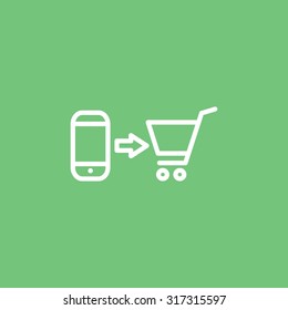 the purchase of a mobile phone icon