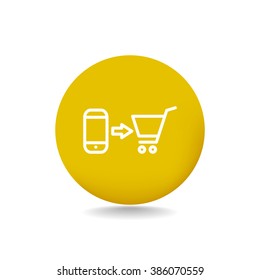 the purchase of a mobile phone icon