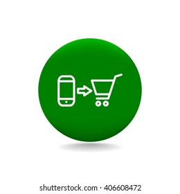 the purchase of a mobile phone icon