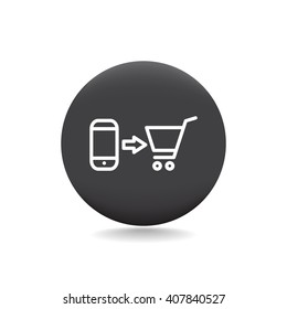 the purchase of a mobile phone icon