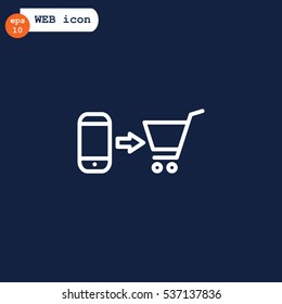 the purchase of a mobile phone icon