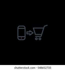 the purchase of a mobile phone icon
