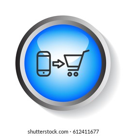 the purchase of a mobile phone icon