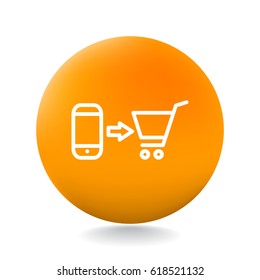 the purchase of a mobile phone icon