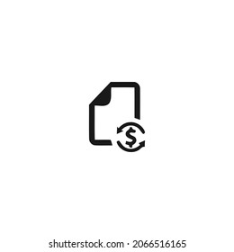 purchase order black icon, shop black icon isolated white background 