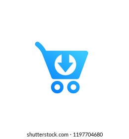 purchase order, commerce icon isolated on white