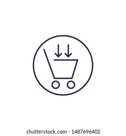 purchase order, commerce, line simple icon