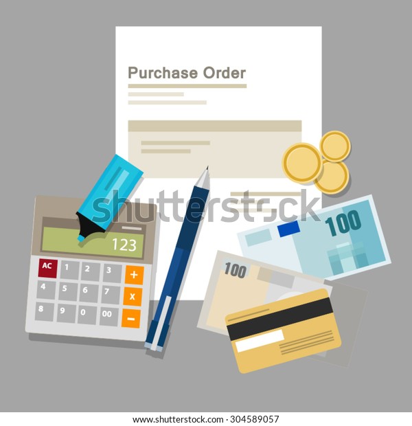 purchase\
order document paper money company\
procurement