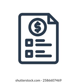 Purchase Order for Enterprise Resource Planning Icon