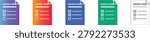 Purchase Order Form Icon Set vol 1658