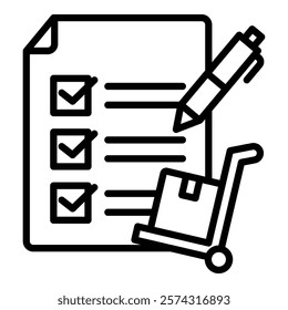 Purchase Order Icon Element For Design