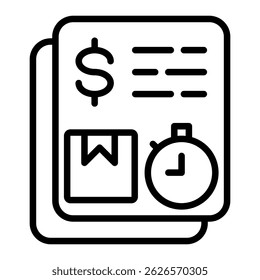 Elemento De Ícone De Ordem De Compra Para Design