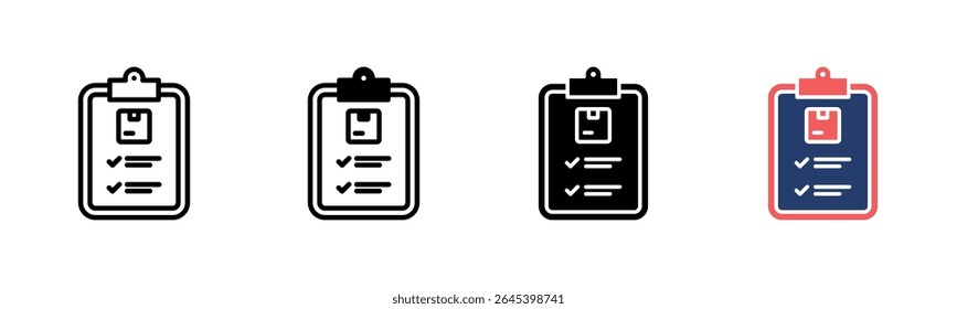 Purchase Order icon sheet multiple style collection