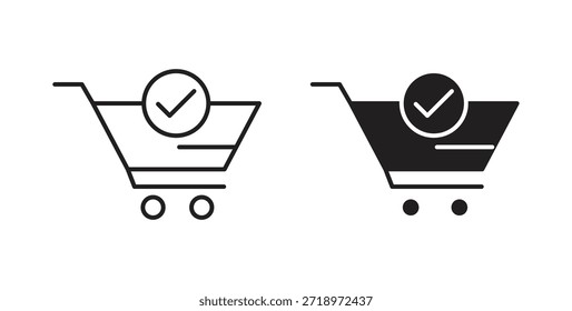 Ícone da ordem de compra. Símbolo, ilustração de logotipo. conjunto de ícones gráficos