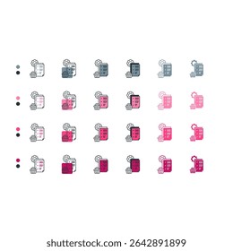 Icono de pedido de compra para documentos de transacción.