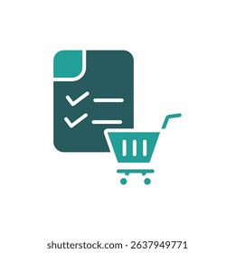 purchase order icon. vector.Editable stroke.linear style sign for use web design,logo.Symbol illustration.