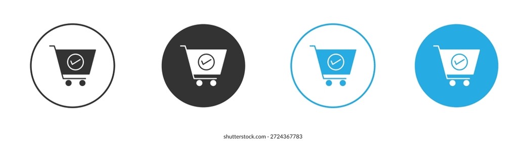 Elemento de design de ícones de ordem de compra. ilustração de vetor em fundo branco.