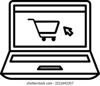 Purchase from Our Website Sign or ecommerce Vector Icon Design, Winter Fall Sales Elements Symbol, Black Friday or Year End Promotion Sign, Shopping Season Discount Template, Buy Online Concept