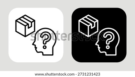 Purchase Reason Icon In Black and White Line Style