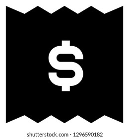 Purchase Receipt Vector Icon