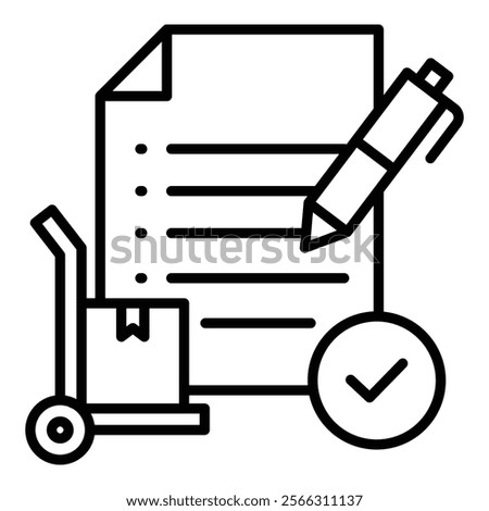 Purchase Requisition Icon Element For Design