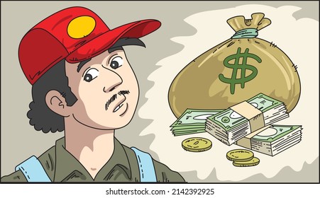 Purchase of services and payment of labor. 