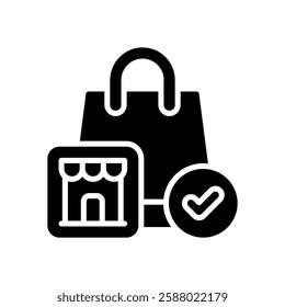 purchase solid icon. vector icon for your website, mobile, presentation, and logo design.