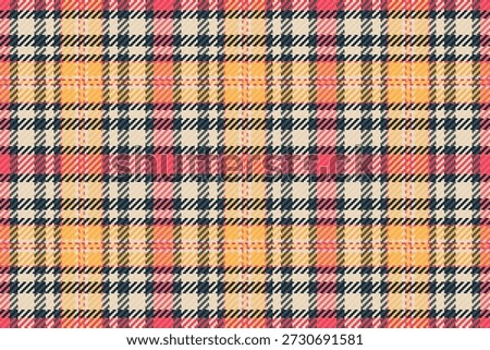 Purchase tartan check textile, celtic fabric seamless plaid. Awesome background texture vector pattern in light and amber colors palette.