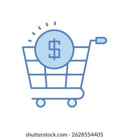Purchase Vector icon stock illustration