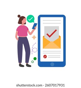 Purchase Verification Notification Vector Illustration