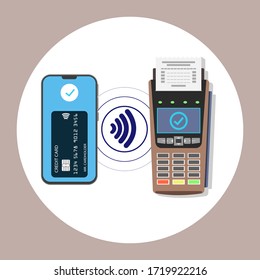 Purchase via POS terminal from the mobile phone app by credit card