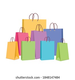 Purchased packages for an online store design on a white background