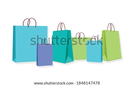 Purchased packages for an online store design on a white background