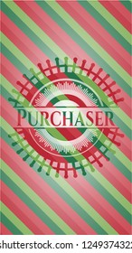 Purchaser christmas style emblem.