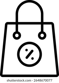 purchases icon illustration design with outline, this is not made from any AI generation