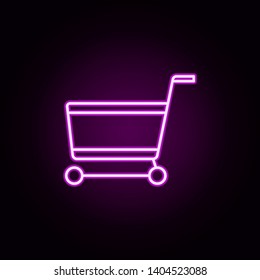 purchases neon icon. Elements of online shopping set. Simple icon for websites, web design, mobile app, info graphics