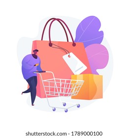 Purchasing Habits Abstract Concept Vector Illustration. Generate Consumer Habit, Marketing Research, Millennial Purchasing Preference, Shopping, Habitual Buying Behavior Abstract Metaphor.