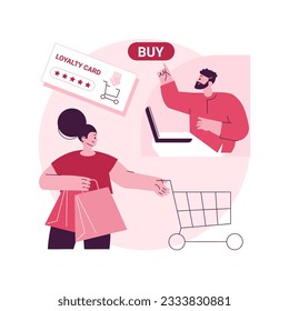 Purchasing habits abstract concept vector illustration. Generate consumer habit, marketing research, millennial purchasing preference, shopping, habitual buying behavior abstract metaphor.