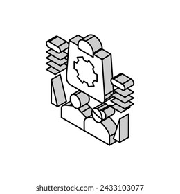 purchasing habits isometric icon vector. purchasing habits sign. isolated symbol illustration