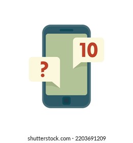 Smartphone-Symbol für den Einkauf durch den Manager. Flache Illustration von Smartphone-Einkaufsmanager, Vektorsymbol einzeln auf weißem Hintergrund