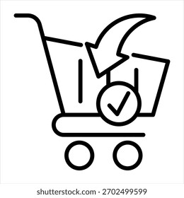 estilo da estrutura de tópicos do ícone único de compra