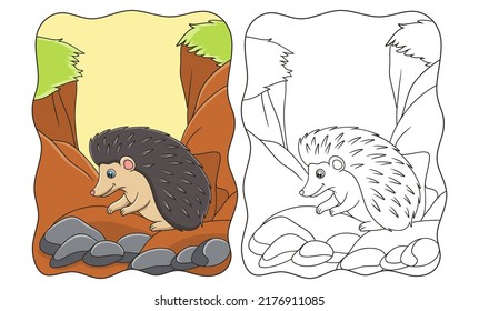 purcopine coloring page illustration vector
