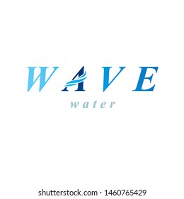 Pure aqua ecology vector logotype. Water day theme. Environment protection concept.
