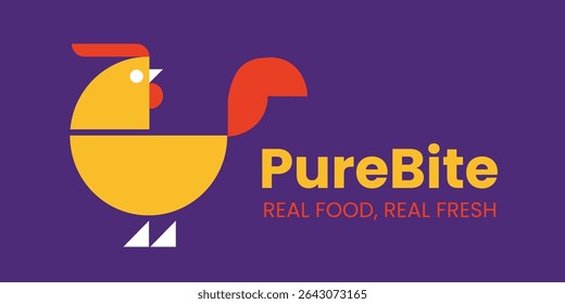 Pure Bite Logo with yellow and purple