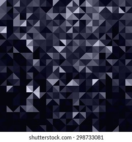 Pure black geometric shapes background