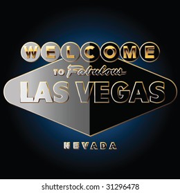 Pure Black And Gold Richest Las Vegas Road Sign