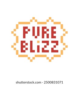 pure blizz typography pixel art for your needs