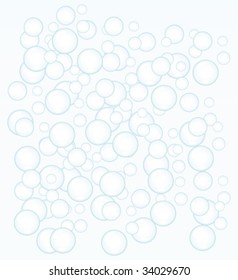 Pure bubbles relaxing vector background